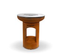 Barbacoa de leña para exterior bonbiza open corten