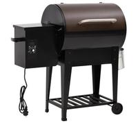 Barbacoa De Pellets Con Estante Inferior Hierro Negro 94 Cm Vidaxl