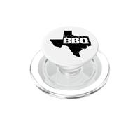 Barbacoa Dentro del Mapa de Texas BBQ PopSockets PopGrip para MagSafe