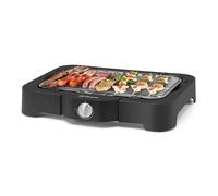 Orbegozo BCT 5000 Barbacoa Eléctrica, Acero Inoxidable, 2300W, 51,2 x 33 x 13,6 cm, Regulador de Temperatura, Rejilla Extraíble