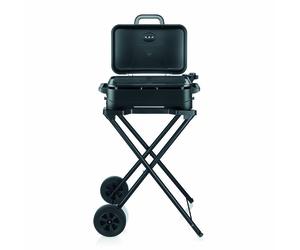 Barbacoa eléctrica SEVERIN con patas y tapa 2300W, superficie 45x30 cm, cable 195 cm, grill grande jardín 8598