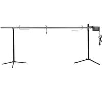 Barbacoa grill automática motor acero inoxidable 207x45x81 cm