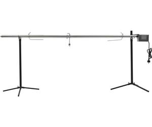 Barbacoa grill automática motor acero inoxidable 207x45x81 cm