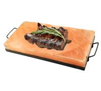 Barbacoa Himalaya Sal Stone XXL - Yakiniku - 40 x 20 x 5 cm piedra de sal del Himalaya con soporte