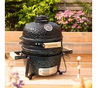 Barbacoa Kamado - Parrilla de carbón - Barbacoa de cerámica - Barbacoa de mesa - Cocina para exteriores - Superficie de cocción de 27 cm de diámetro