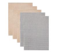 Barbacoa Malla, Juego de 5 Piezas Barbecue Mats, Bbq Grill Mat, Estera de Barbacoa, Reutilizable para Parrillas de Carbón, Parrillas de Gas (40 x 33 cm)