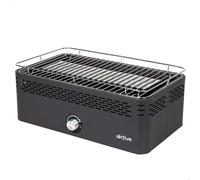 Aktive Parrilla rectangular sin humo plateada 42 x 23 cm