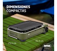 Barbacoa portátil - Barbacoa para camping - Barbacoa a gas - Parrilla para exteriores - Parrilla para camping