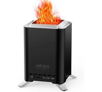 Barbacoa portátil para exteriores, con contenedor y bolsa de transporte para senderismo, que funciona con carbón o pellets de madera. Es una barbacoa de mesa, ideal para crear un espacio de parrilla a