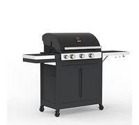 Barbecook parrilla de gas Stella 3201, con armarios, negro, 174x59x119cm