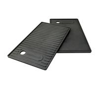 Barbecook plancha de barbacoa universal de hierro fundido esmaltado, accesorio para plancha, negra, para Brahma 42,7 x 2 x 24 cm