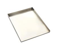Barbecook plancha Pedro de acero inoxidable, 43×32×3cm - placa de cocción duradera para barbacoa y cocina al aire libre