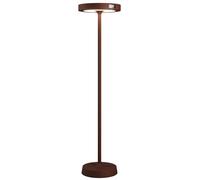 Barbell Solar RF: Lámpara de pie solar de 65 W con LED recargable. Lámpara de pie para exteriores, con 3 alturas ajustables: 156 - 113 - 70 cm. Acabado en Corten