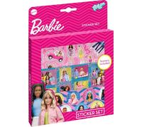 Barbie Juego de pegatinas creativas para niños | Pegatinas para manualidades extraíbles con trajes, accesorios y escena de juego