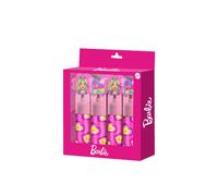 Barbie Mix Pack de 4 Marcadores Fluorescentes, Rosa Pink