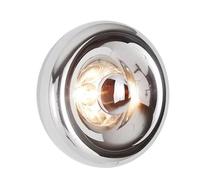 BARCELONA LED Aplique de Parede Redondo Vidro Cromado Ø30cm LIPS Luz Indireta E27 G45 Luminária de Parede Interior Moderna Efeito Espelho Decorativa para Sala Quarto Corredor Hotel Design Premium