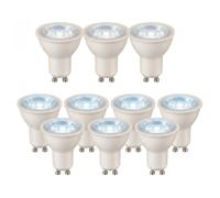 BARCELONA LED Pack 10 Lâmpadas GU10 LED 5W SMD2835 120°,6000K, Kallvit