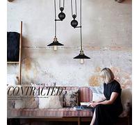 BarcelonaLed Lámapara Colgante de Techo Ajustable Araña Moderna de Poleas Retro Industrial Vintage con Casquillo E27 Edison color Negro Metal y piezas en Bronce para Salón, Cocina.