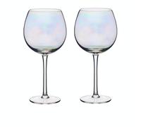 Barcraft copas de ginebra iridiscentes, juego de 2 copas globo, 500ml,