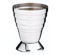 Barcraft jigger doble para cócteles, de acero inoxidable, vaso medido