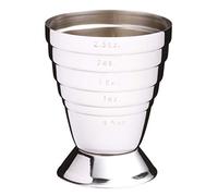 Barcraft jigger doble para cócteles, de acero inoxidable, vaso medido
