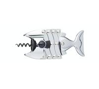 Bar Craft Sacacorchos de acero inoxidable en forma de pez, color plata, 16,5 x 7,5 x 4,5 cm