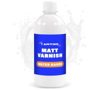 Barniz Acrilico Mate Transparente 500 ml - Barniz Incoloro Mate para Superficies Pintadas Acrilico | Lacquer Manualidades para Cuadros Acrilicos, Arcilla, Piedra, Madera | Varnish al Agua Incoloro