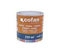 Barniz Al Agua Cofan | Protección de Maderas | Acabado Satinado | 250 Ml