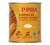 BARNIZ MATE AGUA INTERIOR. Transparente. Válido para Chalk Paint. Proa. 250 ML