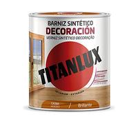 Titan Barniz sintético de decoración M10100434 Brillante Caoba 750 ml Interior/Exterior
