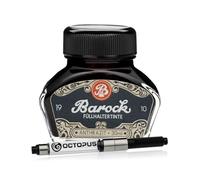 Barock 1910 Antracita, tinta para pluma estilográfica con convertidor, 30 ml, gris