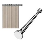 Barra ajustable de 70 a 120 cm, sin taladro, barra para ducha y ducha, barra en T de 5 m, diseño de abrazadera metálica, perfecta para decoración del hogar.