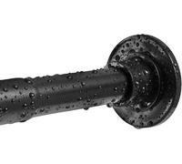Barra ajustable para cortina de ducha, fabricada en acero inoxidable, de 74 a 138 cm, sin necesidad de taladrar, ideal para baños