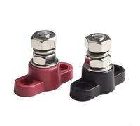Barra Colectora Aislada para acero 2 Piezas Barra Colectora Aislada | 250A capacidad, 12V-48V para rango, para positivo negro negativo, para fácil instalación, ordenado