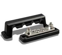Barra colectora de 250 A, 2 polos, con 6 tornillos y tapa