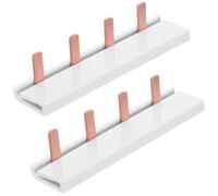 Barra Colectora de Cobre de 4 Vías 1p 63a Terminal 2 Piezas | Conexión Simplificada, Capacidad Fiable de Corriente, Diseño Compacto, para Cajas de Distribución y Sistemas Automotrices