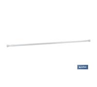 Barra cortina extensible (presión) white 61-91 cm