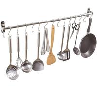 Barra de acero inoxidable para cocina con sistema de sujeción