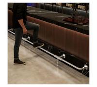 Barra De Apoyo De Pies Para Bar Bar Pie Barandilla, Restaurante Comercial Pub Descanso Ferrocarril Hardware 304 Acero Inoxidable, Casa Cocina Isla Pierna Reposapiés Polo(L420cm/13.8ft)