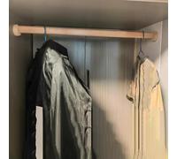 Barra de armario de madera maciza resistente, repuesto de 40.9 pulgadas para armarios de 32, 36 y 60 pulgadas, poste duradero para colgar para un soporte suave para perchero, organizador ideal para