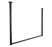 Barra de colgar fenton metal negro 7x100x80 cm