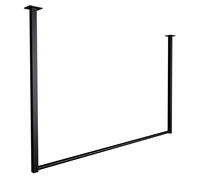 Barra de colgar fenton metal negro 7x120x80 cm