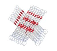 Barra De Conos Retráctiles Para Carretera Paquete De 2 Varillas De Conexión De Cono De Tráfico Para Estacionamientos Construcción De Carreteras (cono No Incluido)(Red and White,16Pcs)