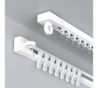 Barra de cortina autoadhesiva de 1 m, sin taladrar, montaje en techo/pared, fácil instalación, montaje lateral versátil para decoración del hogar y gestión del espacio
