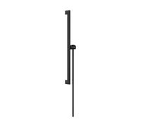 Barra de ducha hansgrohe Unica E PURO, 65 cm con soporte para alcachofa de ducha Easy Slide y flexo de ducha, 24404670, Color: negro mate