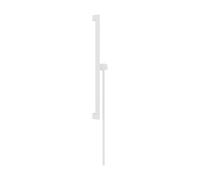 Barra de ducha hansgrohe Unica E PURO, 65 cm con soporte para alcachofa de ducha Easy Slide y flexo de ducha, 24404700, Color: Blanco Mate