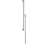 Barra de ducha hansgrohe Unica E PURO, 65 cm con soporte para alcachofa de ducha Easy Slide y flexo de ducha, 24404000, Color: cromado