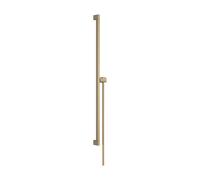 Barra de ducha hansgrohe Unica E PURO, 90 cm con soporte para alcachofa de ducha Easy Slide y flexo de ducha, 24403140, Color: Bronce cepillado