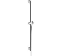 Barra de ducha hansgrohe Unica/Pulsify de 900 mm con mando de empuje y manguera de ducha cromada, 1 unidad.
