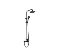 Columna regulable de pared para ducha con un diseño moderno y un acabado negro Roma de Imex